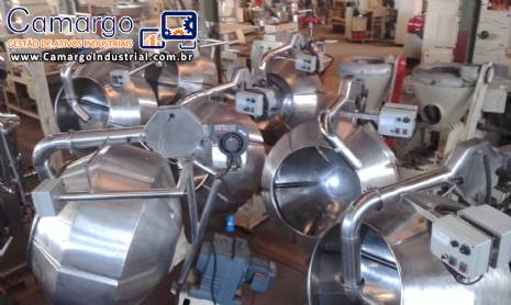 Drageadeiras em aço inox tangerina 500 litros