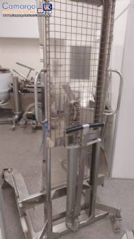 Tombador empilhadeira gira tambor manual em a�o inox Compact L320 GT