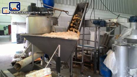 Linha continua para produção de batatas fritas Incalfer