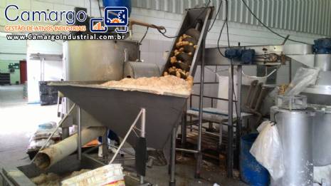 Linha continua para produ��o de batatas fritas Incalfer