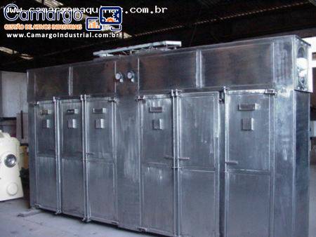 Estufas de secagem pós granulados