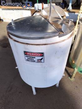 Tanque derretedor em a�o carbono encamisado 1200 litros