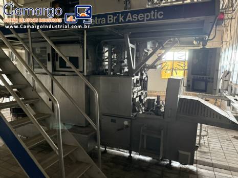 Envasadora asséptica Tetra Pak TBA 8 para embalagens cartonadas Tetra Brik Envasadora asséptica Tetra Pak TBA 8 para embalagens cartonadas Tetra Brik
