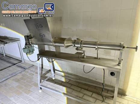 Envasadora dosadora de bancada com 1 bico em aço inox Envasadora dosadora de bancada com 1 bico em aço inox