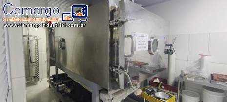 Liofilizador máquina de liofilização para frutas em inox para 50 kg a 60 kg Liofilizador máquina de liofilização para frutas em inox para 50 kg a 60 kg
