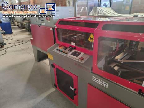 Seladora em L automática com túnel de encolhimento shrink Sunnyvale LA-6000CS Seladora em L automática com túnel de encolhimento shrink Sunnyvale LA-6000CS