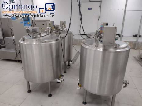 Tinas de maturação para sorvetes Polos Tinas de maturação para sorvetes Polos